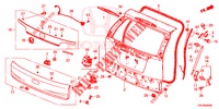 HECKKLAPPENPLATTE(2D)  für Honda CR-V 2.0 S 5 Türen 5 gang automatikgetriebe 2013