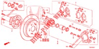 HINTERRADBREMSE (2) für Honda CR-V 2.0 S 5 Türen 5 gang automatikgetriebe 2013