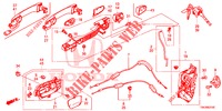 TUERSCHLOESSER, VORNE/AEUSSERER GRIFF  für Honda CR-V 2.0 S 5 Türen 5 gang automatikgetriebe 2013