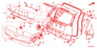 HECKKLAPPENPLATTE(2D)  für Honda CR-V 2.0 COMFORT 5 Türen 6 gang-Schaltgetriebe 2014