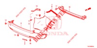 HINTERER STOSSFAENGER  für Honda CR-V 2.0 COMFORT 5 Türen 6 gang-Schaltgetriebe 2014