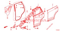 TUERBLECHE, HINTEN(4D)  für Honda CR-V 2.0 COMFORT 5 Türen 6 gang-Schaltgetriebe 2014