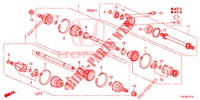 ANTRIEBSWELLE, VORNE/HALBWELLE (2.0L) für Honda CR-V 2.0 COMFORT 5 Türen 5 gang automatikgetriebe 2014