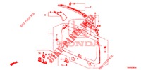 HECKKLAPPENVERKLEIDUNG/ TAFELVERKLEIDUNG, HINTEN(2D)  für Honda CR-V 2.0 COMFORT 5 Türen 5 gang automatikgetriebe 2014