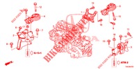 MOTORBEFESTIGUNGEN (2.0L) (AT) für Honda CR-V 2.0 COMFORT 5 Türen 5 gang automatikgetriebe 2014