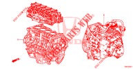 MOTOREINHEIT/GETRIEBE KOMPL. (2.0L) für Honda CR-V 2.0 COMFORT 5 Türen 5 gang automatikgetriebe 2014