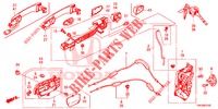 TUERSCHLOESSER, VORNE/AEUSSERER GRIFF  für Honda CR-V 2.0 COMFORT 5 Türen 5 gang automatikgetriebe 2014