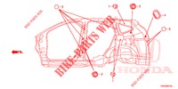 GUMMITUELLE (LATERAL) für Honda CR-V 2.0 ELEGANCE 5 Türen 6 gang-Schaltgetriebe 2014