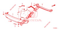 HINTERER STOSSFAENGER  für Honda CR-V 2.0 ELEGANCE 5 Türen 6 gang-Schaltgetriebe 2014