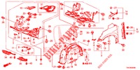 KOTFLUEGEL, VORNE  für Honda CR-V 2.0 ELEGANCE 5 Türen 6 gang-Schaltgetriebe 2014