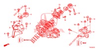 MOTORBEFESTIGUNGEN (2.0L) (MT) für Honda CR-V 2.0 ELEGANCE 5 Türen 6 gang-Schaltgetriebe 2014