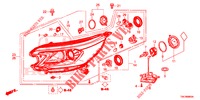 SCHEINWERFER  für Honda CR-V 2.0 ELEGANCE 5 Türen 6 gang-Schaltgetriebe 2014