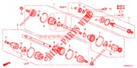 ANTRIEBSWELLE, VORNE/HALBWELLE (2.0L) für Honda CR-V 2.0 ELEGANCE 5 Türen 5 gang automatikgetriebe 2014