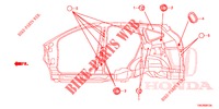GUMMITUELLE (LATERAL) für Honda CR-V 2.0 ELEGANCE 5 Türen 5 gang automatikgetriebe 2014