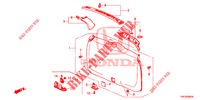 HECKKLAPPENVERKLEIDUNG/ TAFELVERKLEIDUNG, HINTEN(2D)  für Honda CR-V 2.0 ELEGANCE 5 Türen 5 gang automatikgetriebe 2014