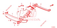 HINTERER STOSSFAENGER  für Honda CR-V 2.0 ELEGANCE 5 Türen 5 gang automatikgetriebe 2014