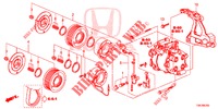 KLIMAANLAGE (COMPRESSEUR) (3) für Honda CR-V 2.0 ELEGANCE 5 Türen 5 gang automatikgetriebe 2014