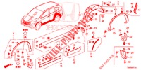 SEITENSCHWELLER ZIERLEISTE/SCHUTZ  für Honda CR-V 2.0 ELEGANCE 5 Türen 5 gang automatikgetriebe 2014