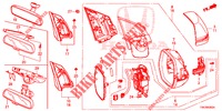 SPIEGEL/SCHIEBEDACH (3) für Honda CR-V 2.0 ELEGANCE 5 Türen 5 gang automatikgetriebe 2014