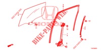 TUERFENSTER, HINTEN/REGLER  für Honda CR-V 2.0 ELEGANCE 5 Türen 5 gang automatikgetriebe 2014