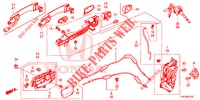 TUERSCHLOESSER, VORNE/AEUSSERER GRIFF  für Honda CR-V 2.0 ELEGANCE 5 Türen 5 gang automatikgetriebe 2014