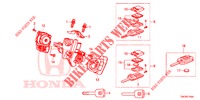 SCHLIESSZYLINDER KOMPONENTEN  für Honda CR-V 2.0 ELEGANCE L 5 Türen 6 gang-Schaltgetriebe 2014