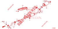 AUSPUFFROHR/SCHALLDAEMPFER (2.0L) für Honda CR-V 2.0 ELEGANCE L 5 Türen 5 gang automatikgetriebe 2014