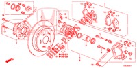 HINTERRADBREMSE (2) für Honda CR-V 2.0 ELEGANCE L 5 Türen 5 gang automatikgetriebe 2014