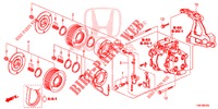 KLIMAANLAGE (COMPRESSEUR) (3) für Honda CR-V 2.0 ELEGANCE L 5 Türen 5 gang automatikgetriebe 2014