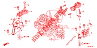MOTORBEFESTIGUNGEN (2.0L) (AT) für Honda CR-V 2.0 ELEGANCE L 5 Türen 5 gang automatikgetriebe 2014