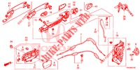 TUERSCHLOESSER, VORNE/AEUSSERER GRIFF  für Honda CR-V 2.0 ELEGANCE L 5 Türen 5 gang automatikgetriebe 2014