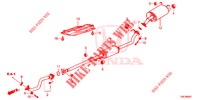 AUSPUFFROHR/SCHALLDAEMPFER (2.0L) für Honda CR-V 2.0 EXCLUSIVE NAVI 5 Türen 6 gang-Schaltgetriebe 2014