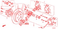 HINTERRADBREMSE (2) für Honda CR-V 2.0 EXCLUSIVE NAVI 5 Türen 6 gang-Schaltgetriebe 2014