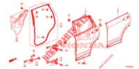 TUERBLECHE, HINTEN(4D)  für Honda CR-V 2.0 EXCLUSIVE NAVI 5 Türen 6 gang-Schaltgetriebe 2014