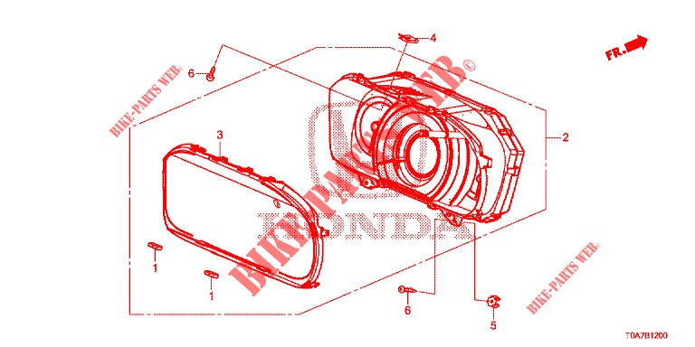 DREHZAHLMESSER  für Honda CR-V 2.0 EXCLUSIVE NAVI 5 Türen 6 gang-Schaltgetriebe 2014