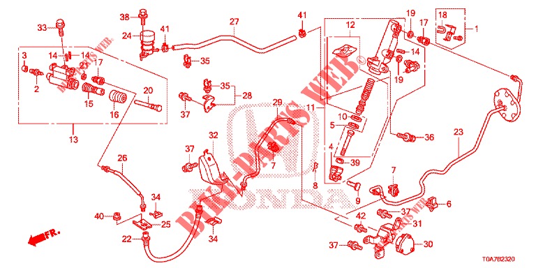 HAUPTKUPPLUNGSZYLINDER (2.0L) (LH) für Honda CR-V 2.0 EXCLUSIVE NAVI 5 Türen 6 gang-Schaltgetriebe 2014