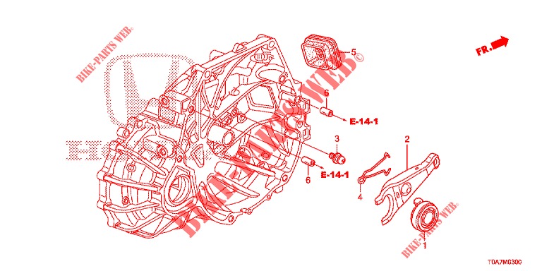 KUPPLUNGSFREIGABE (2.0L) für Honda CR-V 2.0 EXCLUSIVE NAVI 5 Türen 6 gang-Schaltgetriebe 2014
