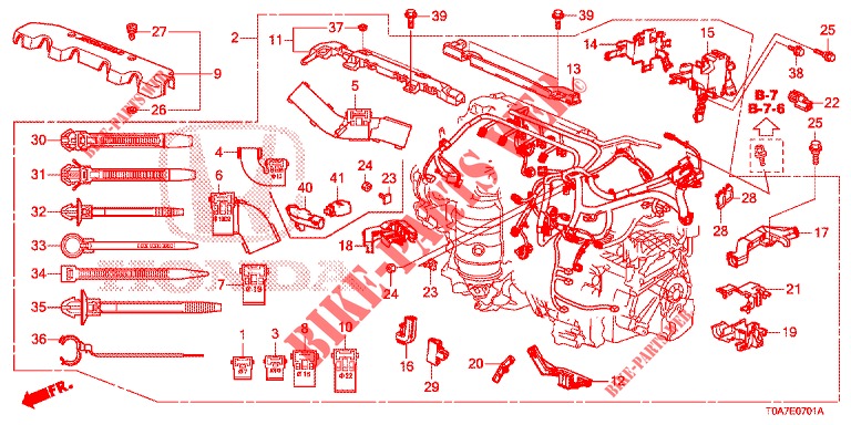 MOTORKABELBAUM (2.0L) für Honda CR-V 2.0 EXCLUSIVE NAVI 5 Türen 6 gang-Schaltgetriebe 2014