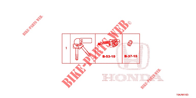 SCHLOSSZYLINDER (INTELLIGENT) (LH) für Honda CR-V 2.0 EXCLUSIVE NAVI 5 Türen 6 gang-Schaltgetriebe 2014