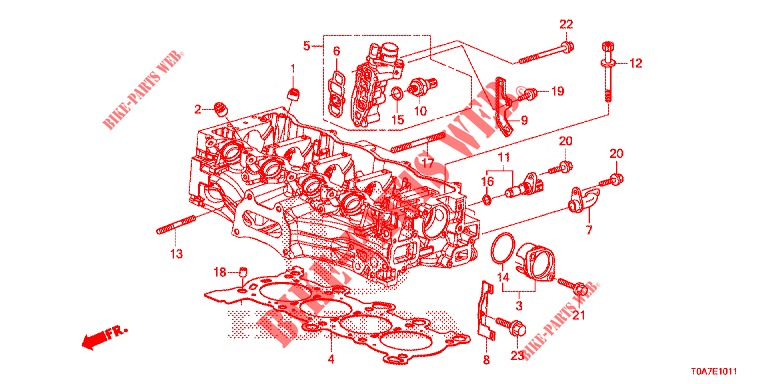 SPULENVENTIL/ OELDRUCKSENSOR (2.0L) für Honda CR-V 2.0 EXCLUSIVE NAVI 5 Türen 6 gang-Schaltgetriebe 2014