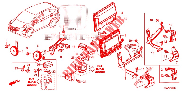 STEUERGERAT (COMPARTIMENT MOTEUR) (2.0L) (2.4L) (1) für Honda CR-V 2.0 EXCLUSIVE NAVI 5 Türen 6 gang-Schaltgetriebe 2014