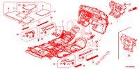 BODENMATTE/ISOLATOR  für Honda CR-V 2.0 EXCLUSIVE NAVI 5 Türen 5 gang automatikgetriebe 2014