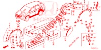 SEITENSCHWELLER ZIERLEISTE/SCHUTZ  für Honda CR-V 2.0 EXCLUSIVE NAVI 5 Türen 5 gang automatikgetriebe 2014