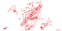 TUERVERKLEIDUNG, HINTEN(4D)  für Honda CR-V 2.0 S 5 Türen 6 gang-Schaltgetriebe 2014