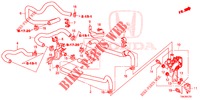 WASSERSCHLAUCH/HEIZUNGSSCHACHT (2.0L) (LH) für Honda CR-V 2.0 S 5 Türen 6 gang-Schaltgetriebe 2014