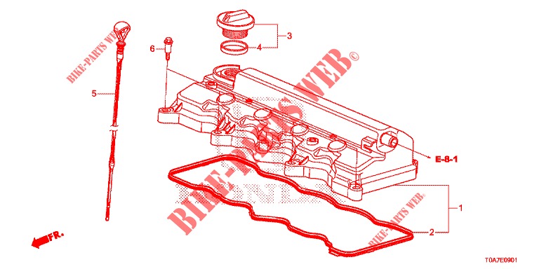 ZYLINDERKOPFDECKEL (2.0L) für Honda CR-V 2.0 S 5 Türen 6 gang-Schaltgetriebe 2014