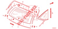 HECKFENSTER/HINTERES SEITENFENSTER  für Honda CR-V 2.0 S 5 Türen 5 gang automatikgetriebe 2014