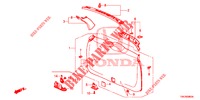 HECKKLAPPENVERKLEIDUNG/ TAFELVERKLEIDUNG, HINTEN(2D)  für Honda CR-V 2.0 S 5 Türen 5 gang automatikgetriebe 2014