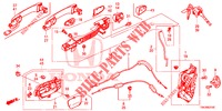 TUERSCHLOESSER, VORNE/AEUSSERER GRIFF  für Honda CR-V 2.0 S 5 Türen 5 gang automatikgetriebe 2014