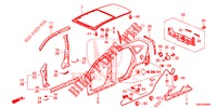 AUSSENBLECHE/DACHPLATTE  für Honda CR-V 2.0 COMFORT 5 Türen 6 gang-Schaltgetriebe 2015